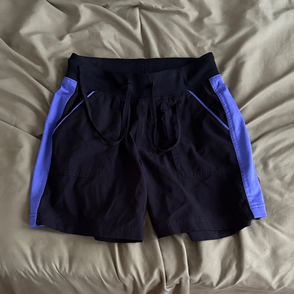Tek Gear Black and Purple Athletic Shorts